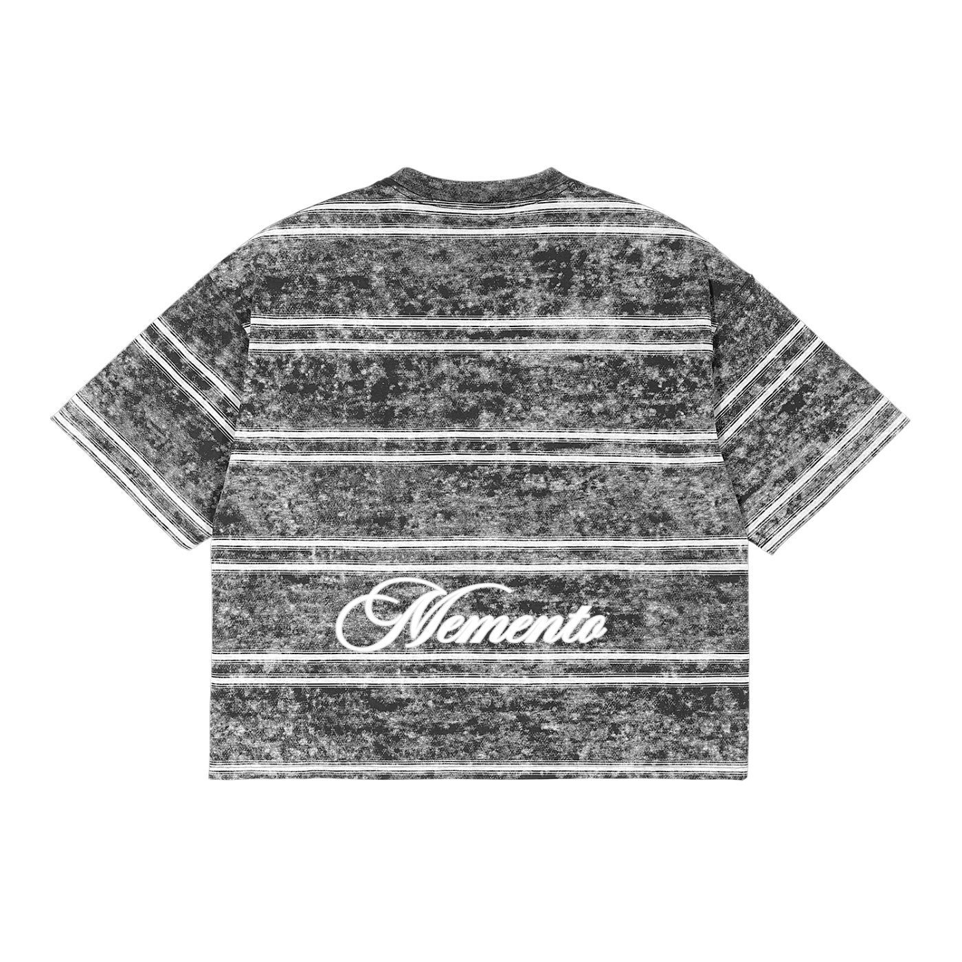 Snow Washed Stripe Boxy T-shirt