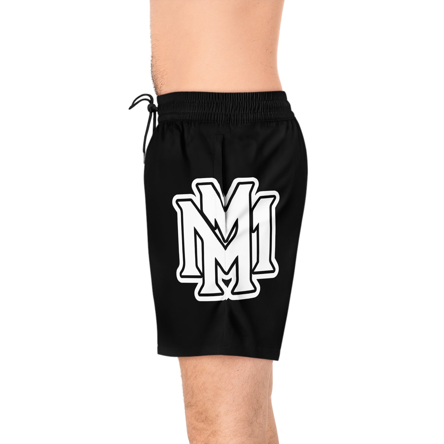 Stylish Men's Mid-Length Swim Shorts