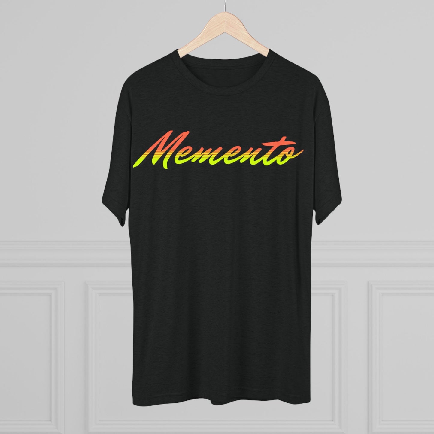 Vibrant 'Memento' Unisex Tri-Blend Crew Tee