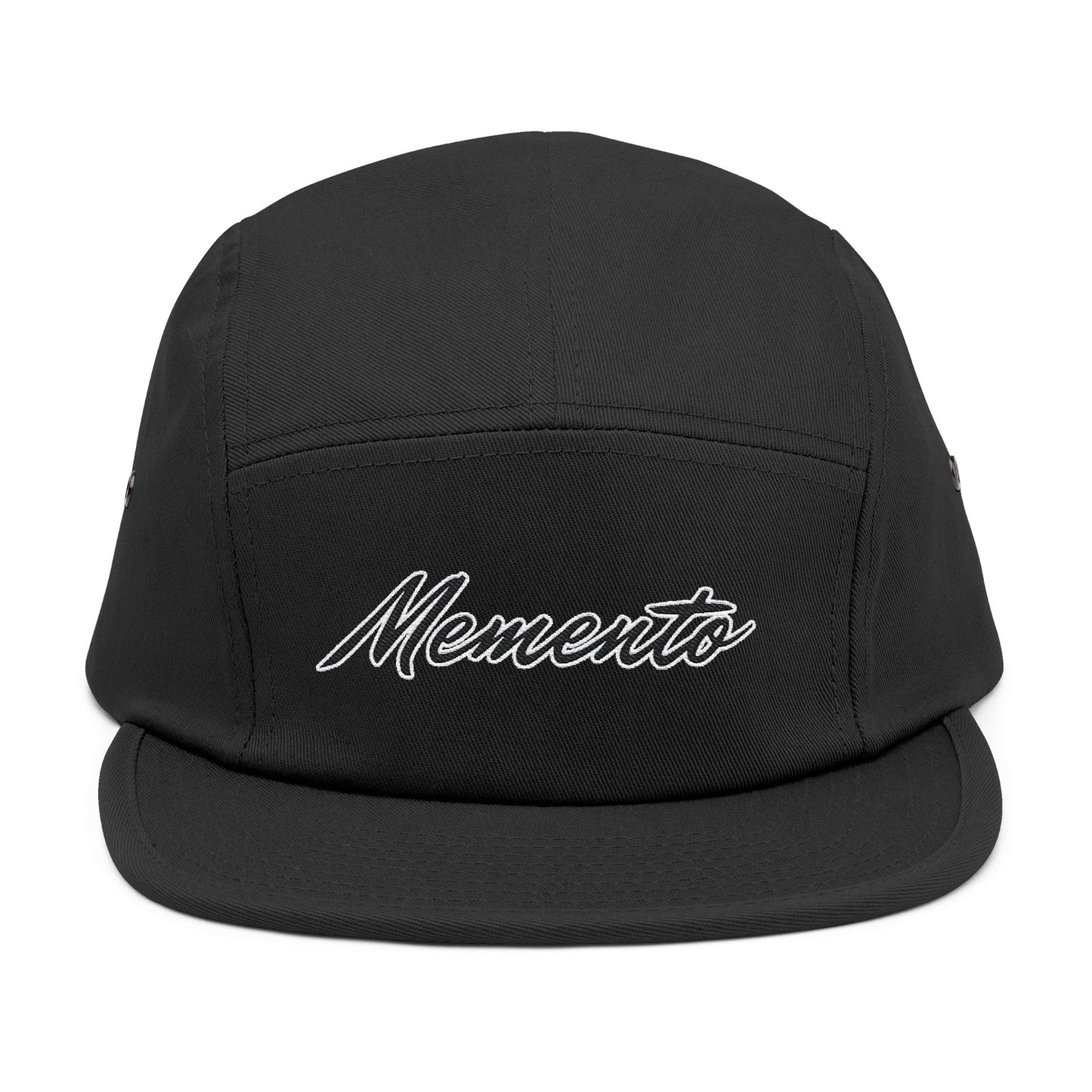 Embroidered 5 Panel Cap - Memento Logo Design