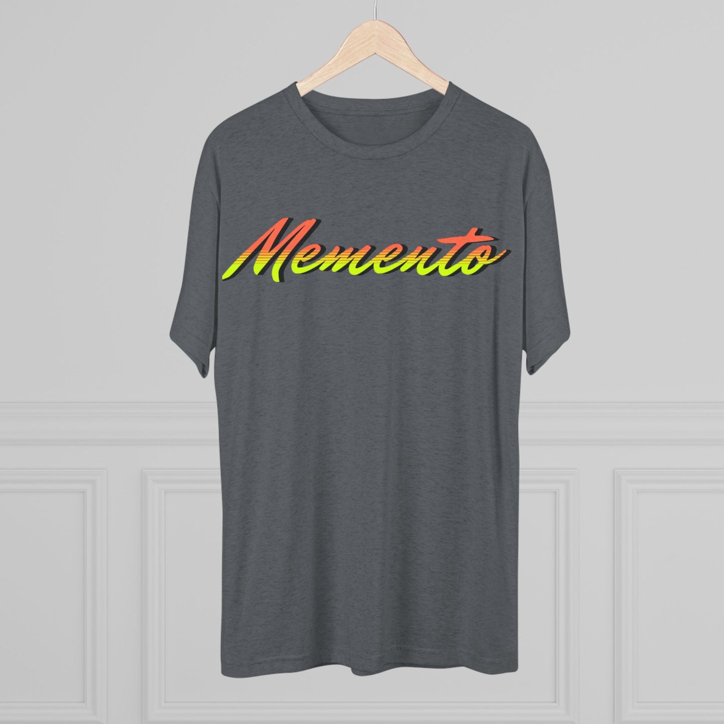 Vibrant 'Memento' Unisex Tri-Blend Crew Tee