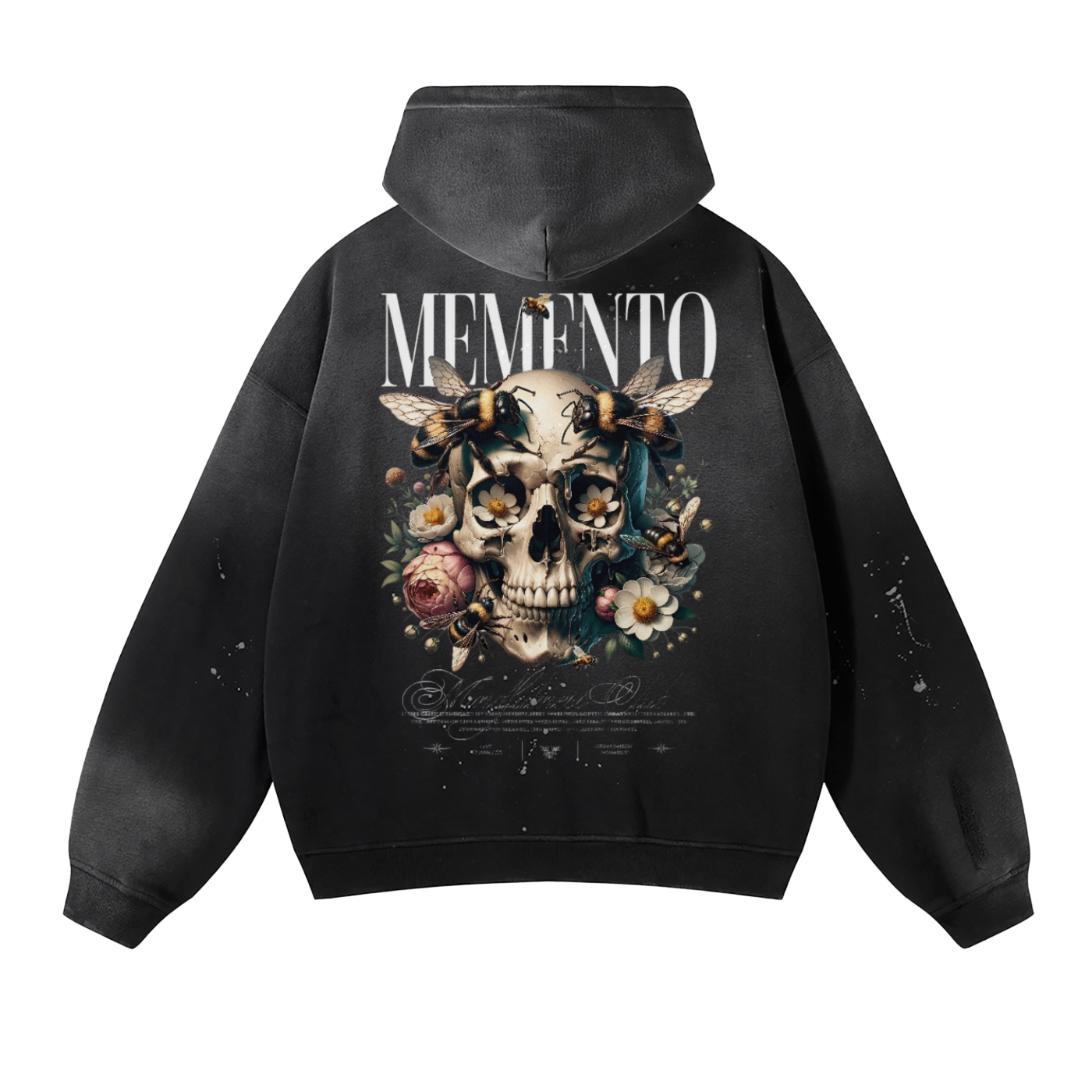 Beautiful Life Vintage Wash Frayed Fleece Hoodie - 360 GSM