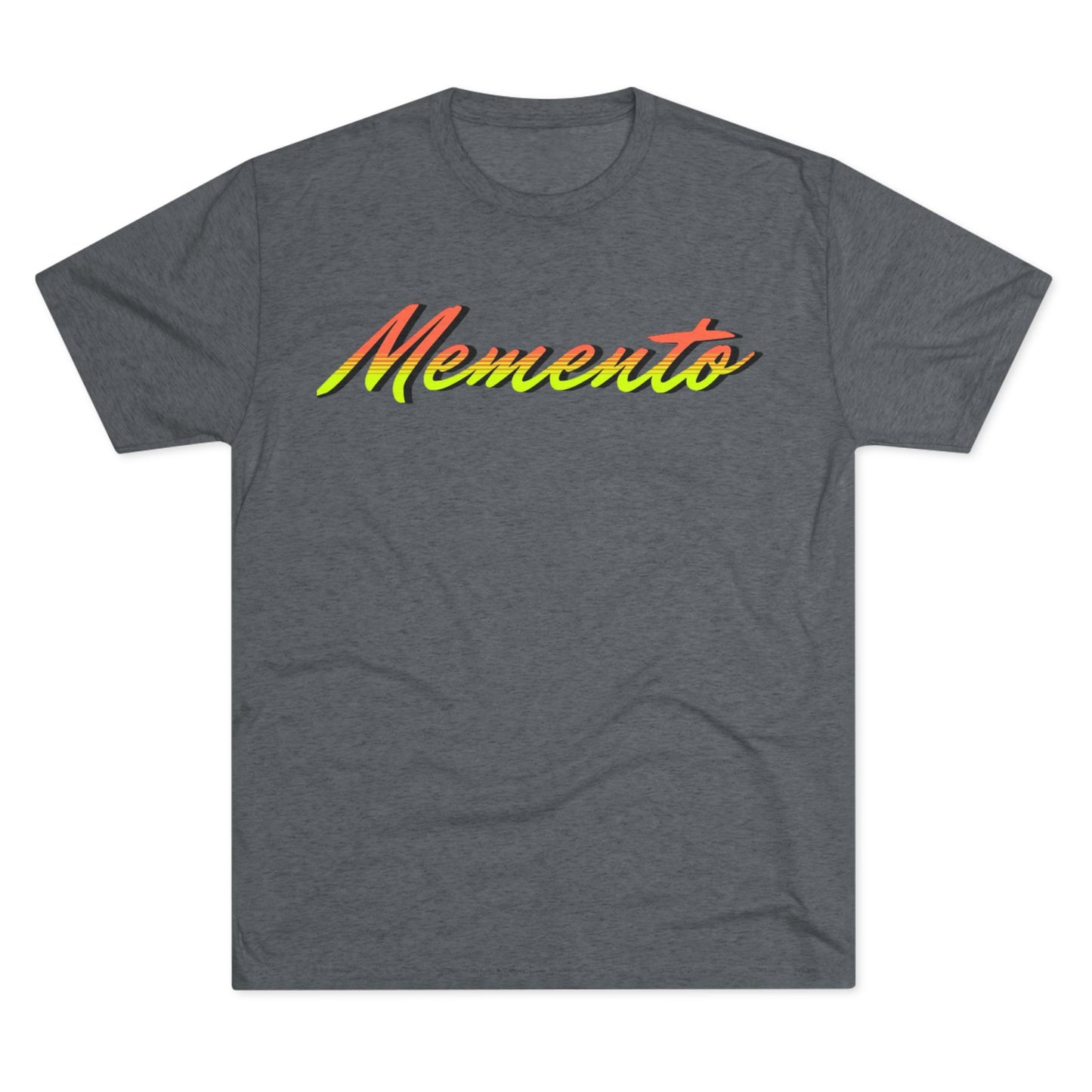 Vibrant 'Memento' Unisex Tri-Blend Crew Tee
