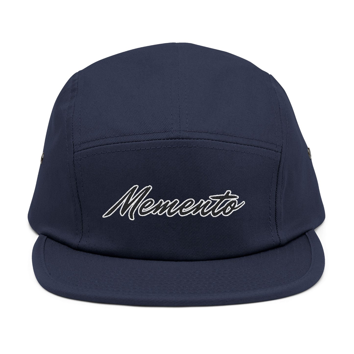 Embroidered 5 Panel Cap - Memento Logo Design