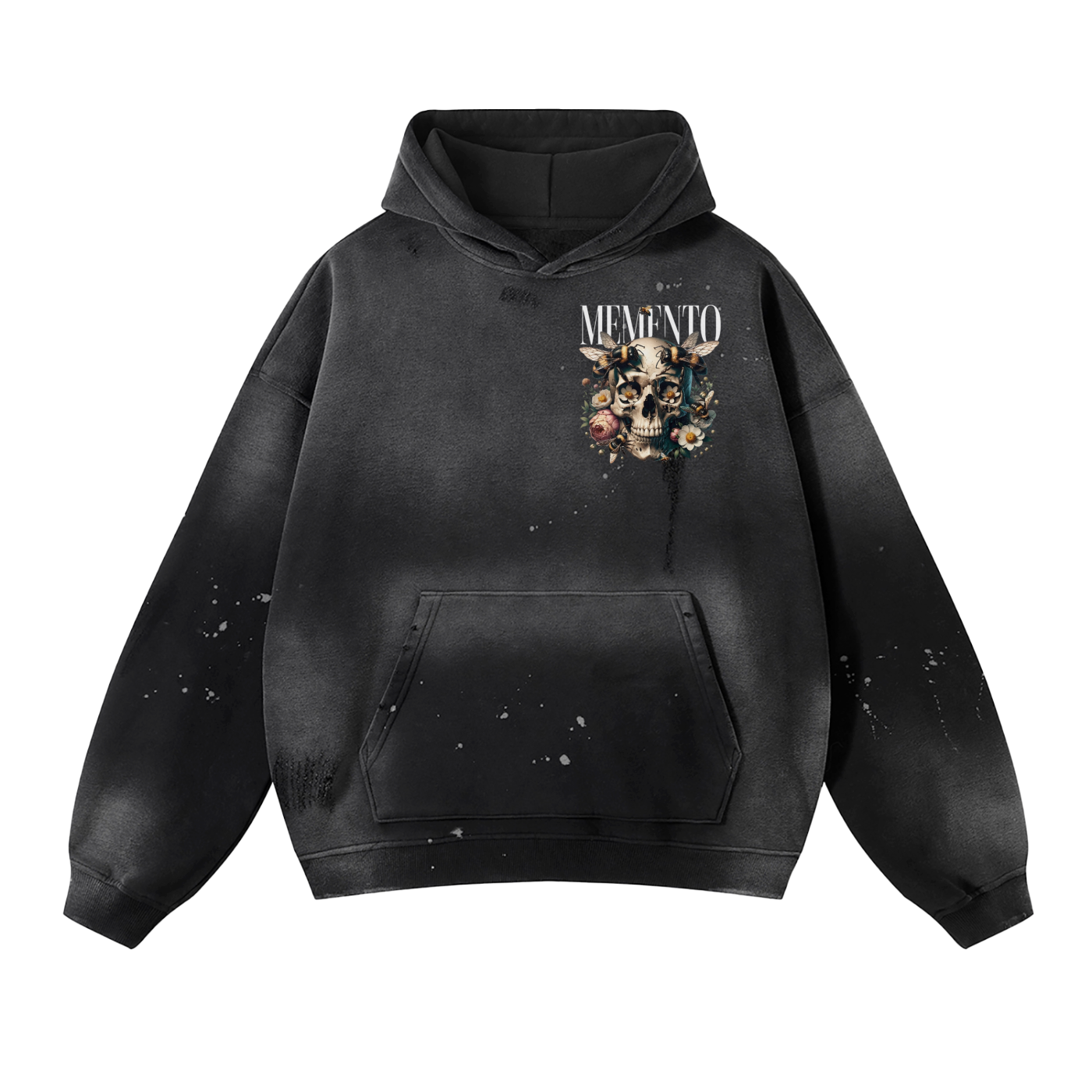 Beautiful Life Vintage Wash Frayed Fleece Hoodie - 360 GSM
