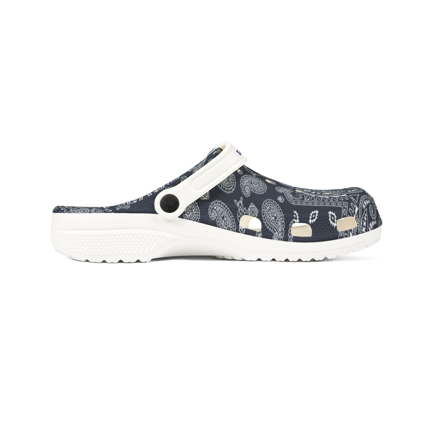 Blue Paisley EVA Foam Rubber Shoes