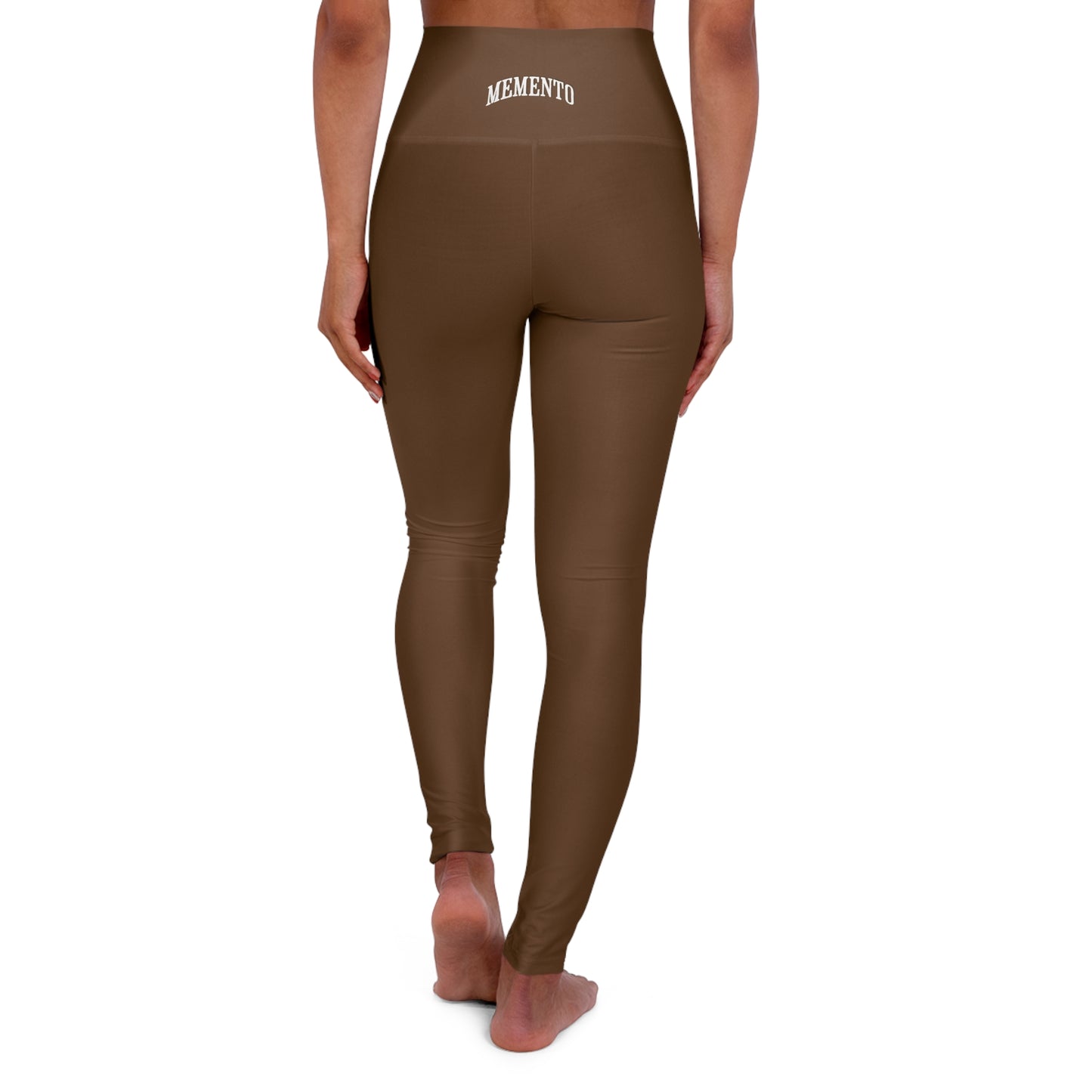 Memento (Mocha) High Waisted Yoga Leggings - Memento Collection for Comfort & Style