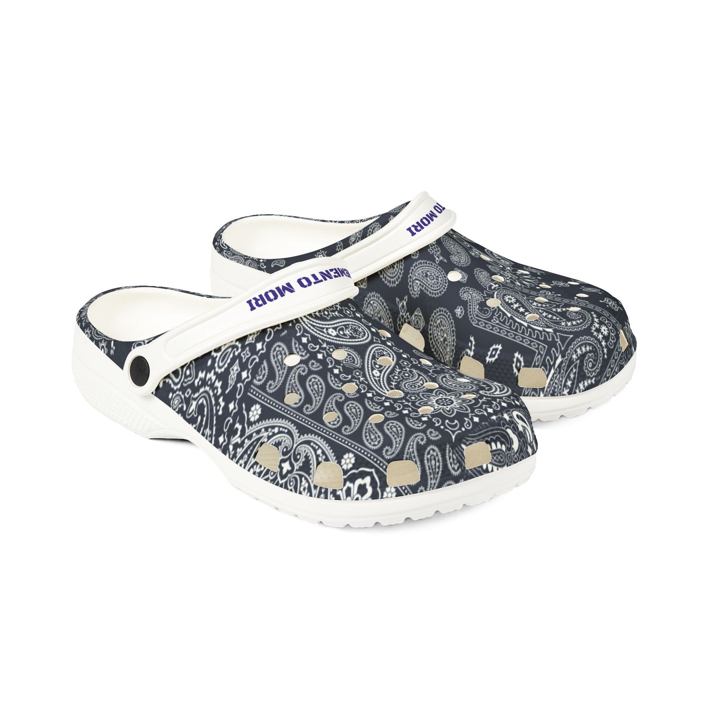 Blue Paisley EVA Foam Rubber Shoes