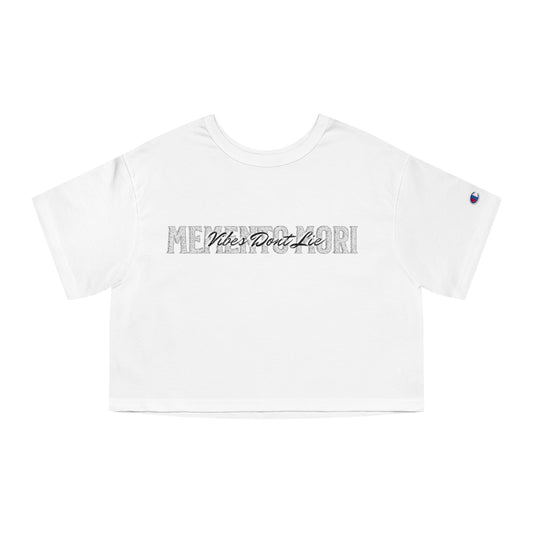Women's “Vibes Don’t Lie”Cropped T-Shirt Design