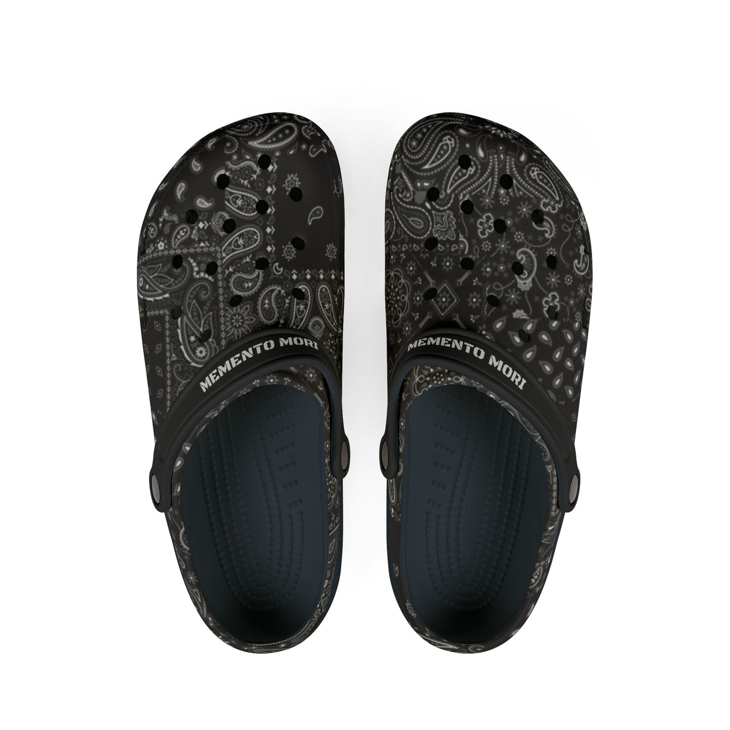 Black Paisley EVA Foam Rubber Shoes