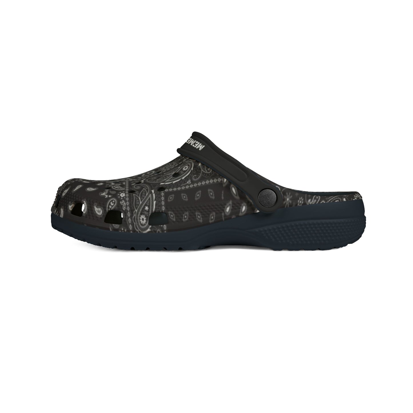 Black Paisley EVA Foam Rubber Shoes