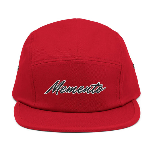 Embroidered 5 Panel Cap - Memento Logo Design