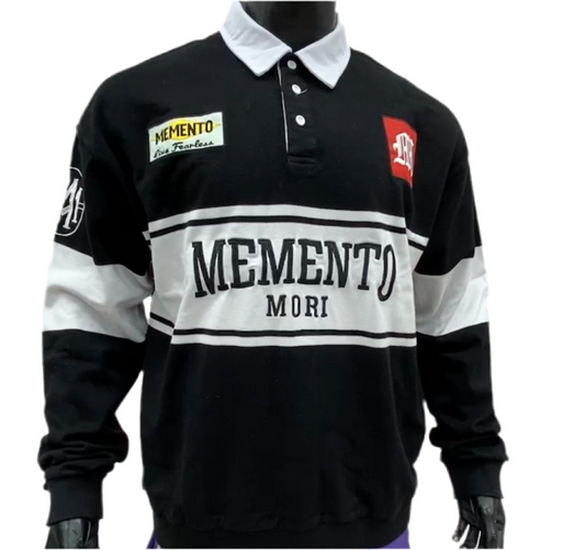 Memento Mori Long Sleeve Polo