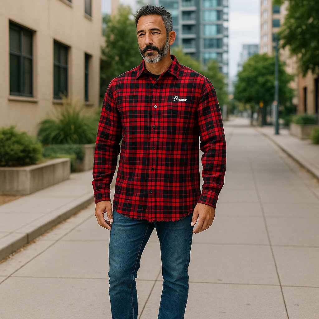 Memento Mori Flannel Button up Shirts