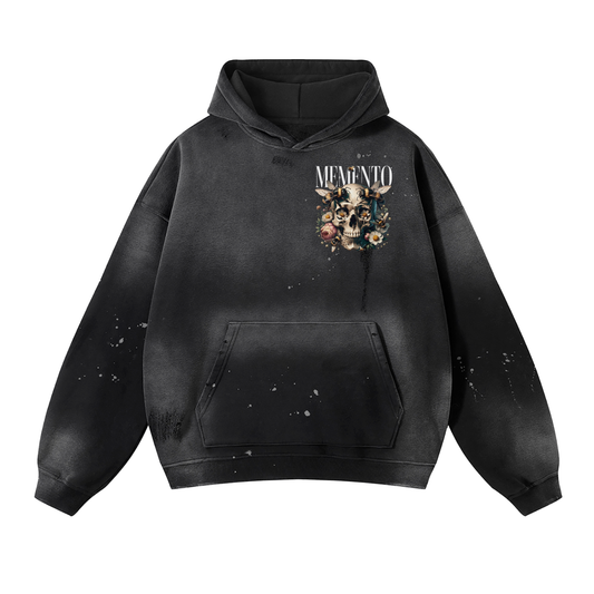 Beautiful Life Vintage Wash Frayed Fleece Hoodie - 360 GSM